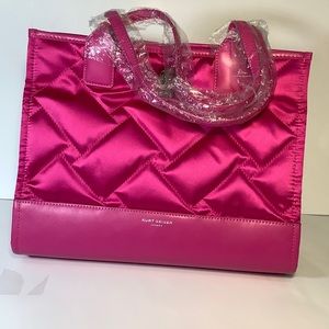 Kurt Geiger London Small Recycled Square Shopper Fuchsia One Size Kurt Geiger